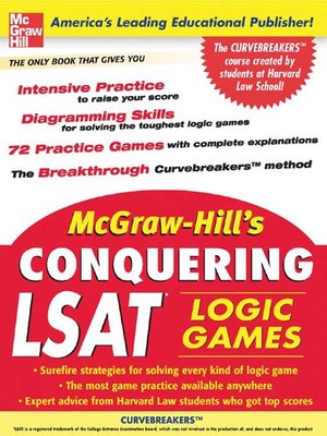 cover image of McGraw-Hill's Conquering LSAT Logic Games